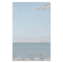 View of Sea of Galilee from south shore, Israel Stationery Paper