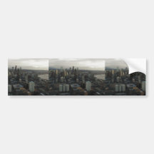 View Of Seattle City From Top Of Space Needle Bumper Stickers
