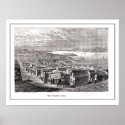 View of SF Golden Gate in 1876 - Poster posters