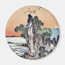 View of Shichirigahama by Tani, Buncho Ukiyoe Magnet