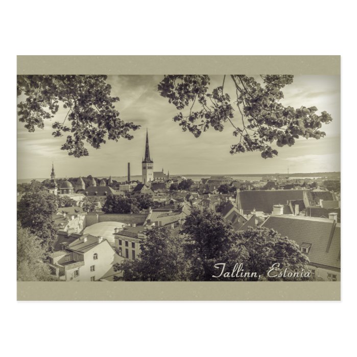 View of Tallinn from Toompea CC0210 Postcard