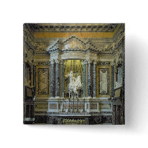 View of the altar with the Ecstasy of St. Pins