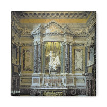 View of the altar with the Ecstasy of St. Fridge Magnets