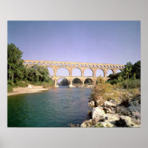 View of the aqueduct, built c.19 BC Posters