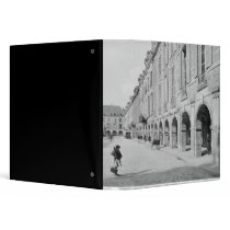 View of the arcade of Place des Vosges 3 Ring Binder