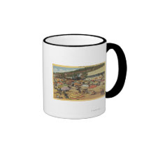 View of the Beach with Clubs and Homes Mug