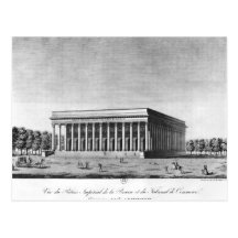 View of the Bourse Imperial Palace Postcard