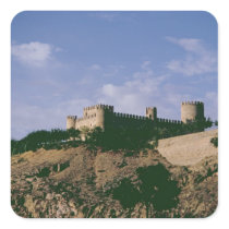 View of the castle square sticker