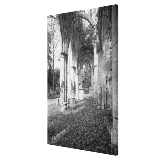 View of the church, c.1052-67 stretched canvas prints