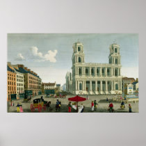 View of the Church of Saint-Sulpice Print