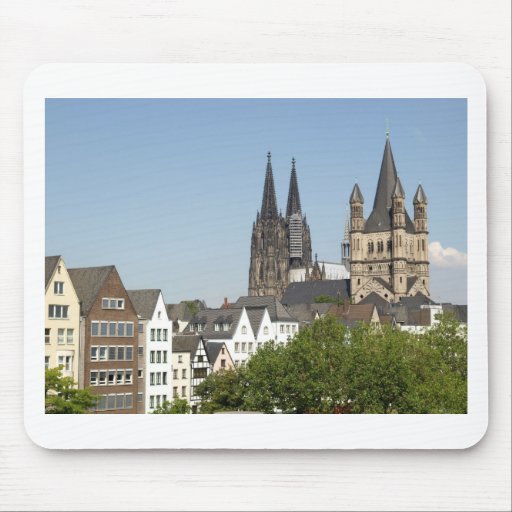 View of the city of Koeln (Cologne) in Germany Mouse Mats