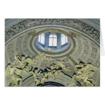 View of the cupola with angel musicians card