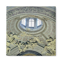 View of the cupola with angel musicians fridge magnets