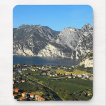 View of the Dolomite mountains of Northern Italy Mouse Pad