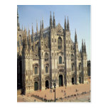 View of the facade, begun 1386 post card