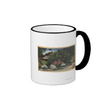View of "the Farm," Carole Lombard's House Mug