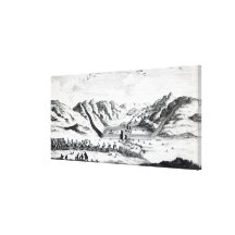 View of the Great Wall on the side Canvas Prints