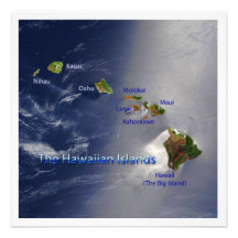 View of the Hawaiian Islands Personalized Invitations