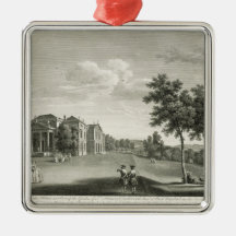 View of the house and part of the garden at West W Ornament