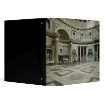 View of the interior 3 ring binder