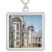 View of the interior courtyard, 1443-51 personalized necklace