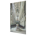 View of the interior looking east, begun 1230 stretched canvas prints