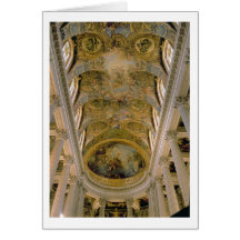 View of the King's Gallery and vaulted ceiling dep Greeting Card