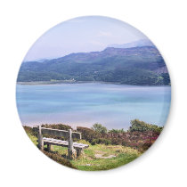 VIEW OF THE MAWDDACH WALES magnets by threeco VIEW OF THE MAWDDACH WALES magnets