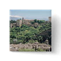 View of the Palace of the Alhambra Pinback Button