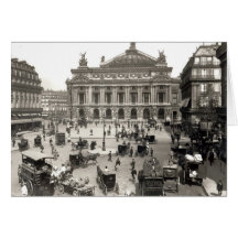 View of the Paris Opera House, 1890-99 Greeting Card