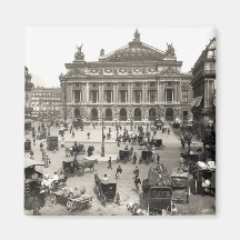 View of the Paris Opera House, 1890-99 Refrigerator Magnet