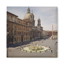 View of the piazza fridge magnet
