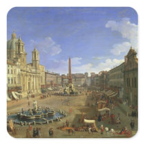 View of the Piazza Navona, Rome Sticker