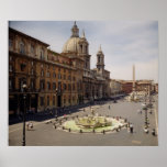 View of the piazza posters