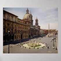 View of the piazza posters