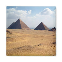 View of the Pyramids of Cheops Fridge Magnet