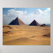 View of the Pyramids of Cheops Print