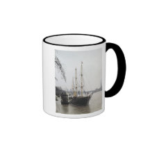 View of the River Thames with RRS Discovery Mugs