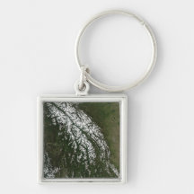 View of the Rocky Mountains Key Chain
