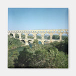 View of the Roman aqueduct, built c.19 BC Fridge Magnet