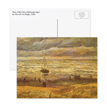 View of the Sea at Scheveningen; Vincent van Gogh Post Card