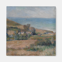 View of the Seacoast near Wargemont - Renoir Refrigerator Magnet