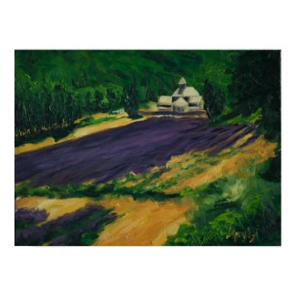 View of the Sénanque Abbey print