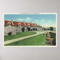 View of the South Barracks from the Flag Posters