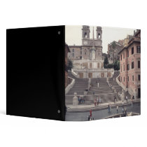 View of the Spanish Steps or Scalinata Binders
