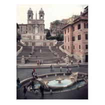 View of the Spanish Steps or Scalinata postcards