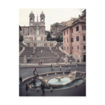 View of the Spanish Steps or Scalinata Post Card