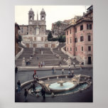 View of the Spanish Steps or Scalinata Posters