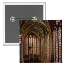 View of the stained glass windows pin