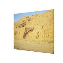 View of the steps, terraces stretched canvas prints